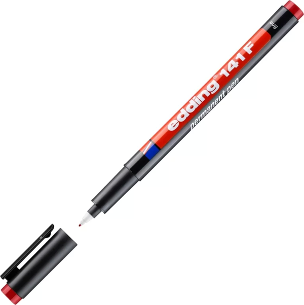 EDDİNG 141F ASETAT KALEMİ 0.6mm KIRMIZI - Image 1