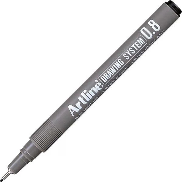 Artline 238 Çizim Kalemi Drawing System 0.8 mm Siyah - Image 1