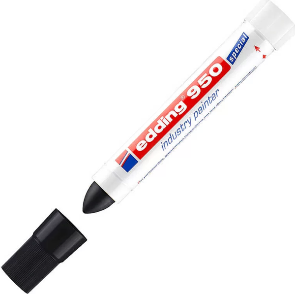Edding 950 Endüstri Markörü Siyah - Image 1