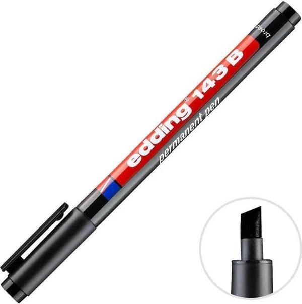 Edding Asetat Kalemi 1-3 mm Siyah - Image 1