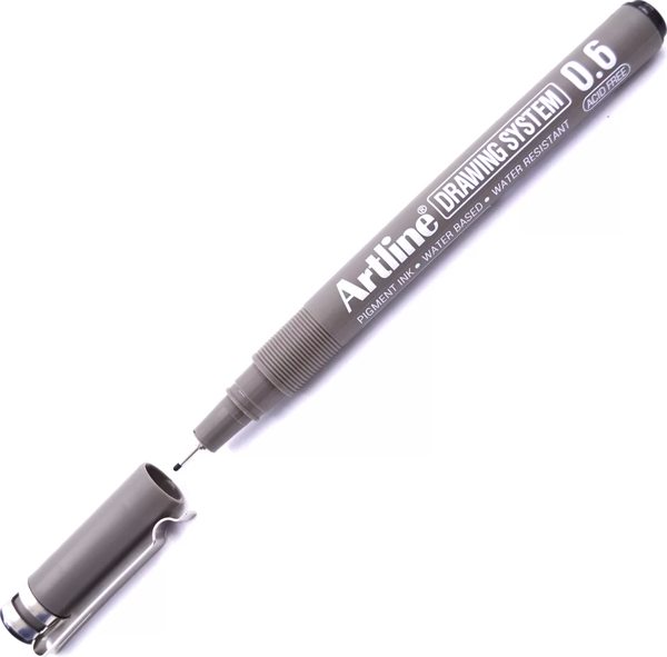 Artline Çizim Kalemi 0.6 mm Siyah EK-236 - Image 1