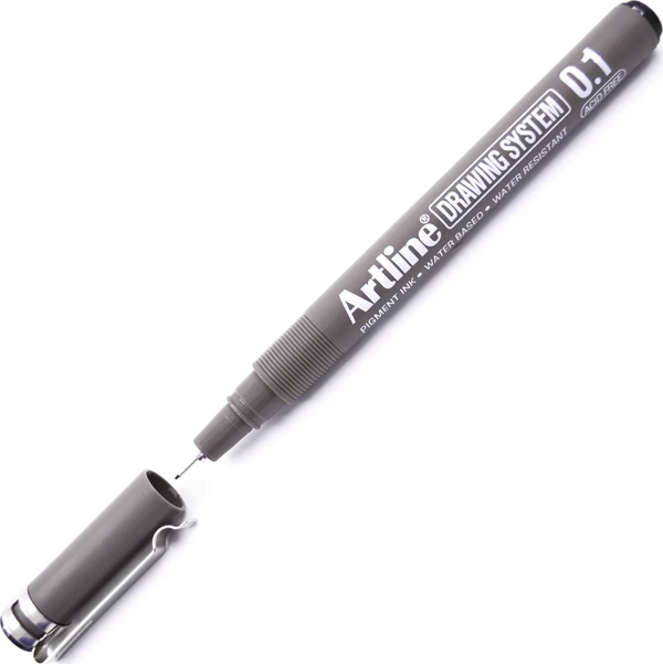 Artline Çizim Kalemi 0.1 mm Siyah EK-231 - Image 1