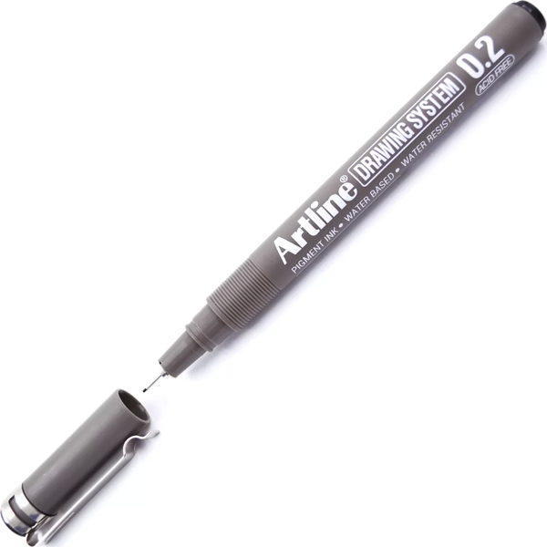 Artline Çizim Kalemi 0.2 mm Siyah EK-232 - Image 1