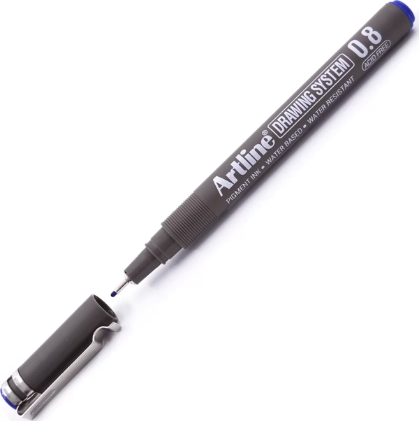 Artline Çizim Kalemi 0.8 mm Mavi EK-238 - Image 1