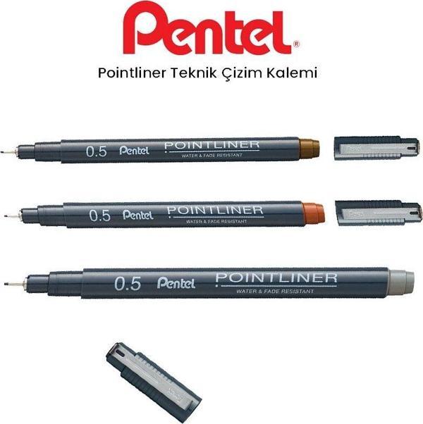 Pentel Pointliner Teknik Çizim Kalemi 0,5mm - Image 1