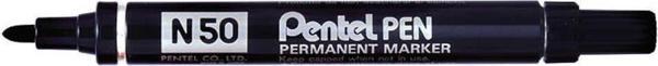 Pentel N50 Metal Gövde Yuvarlak Uçlu Markör Siyah - Image 1