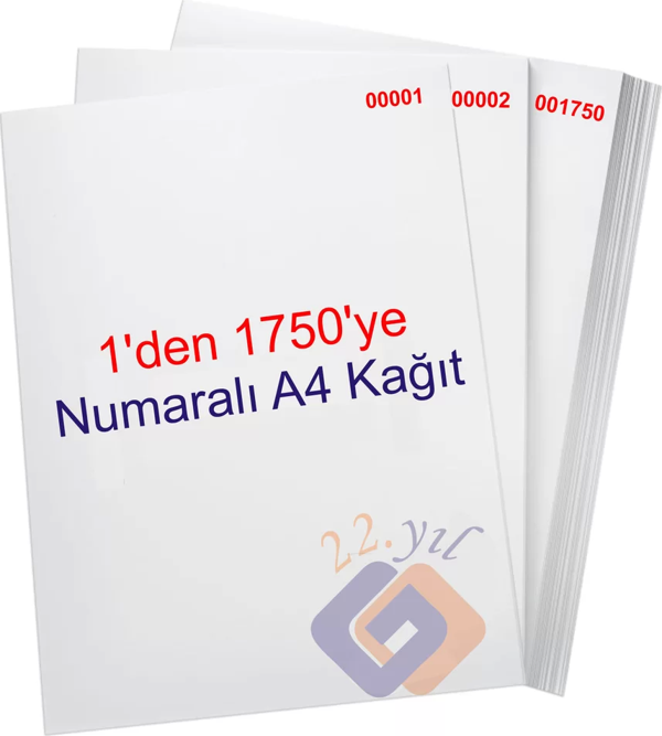 1 den 1750 ye Numaralı A4 Fotokopi Kağıdı - Image 1