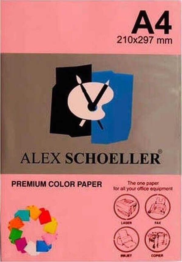 Alex Schoeller Fotokopi Kağıdı Renkli A4 500'lü 570 Pembe - Image 1