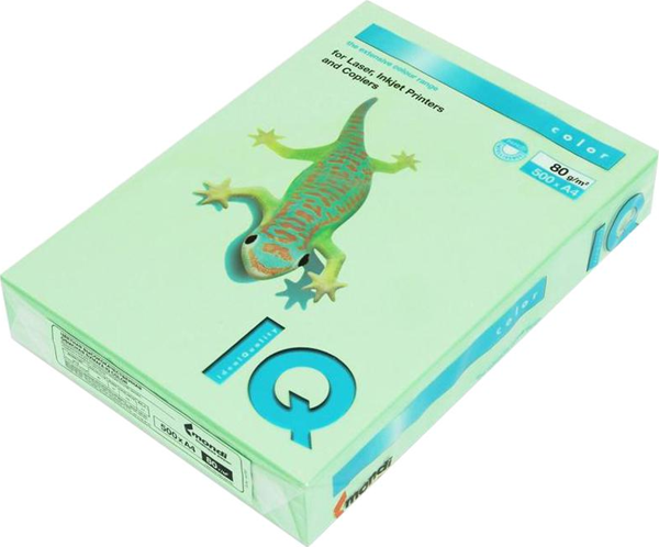 MONDİ İQ RENKLİ FOTOKOPİ KAĞIDI A4 80gr ORTA YEŞİL 500LÜ - Image 1