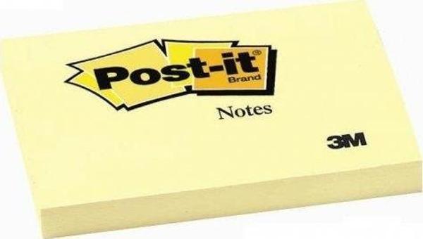 Post-it 657 Kanarya Sarısı Not Kağıdı (76x102mm - 100 Yaprak) - Image 1