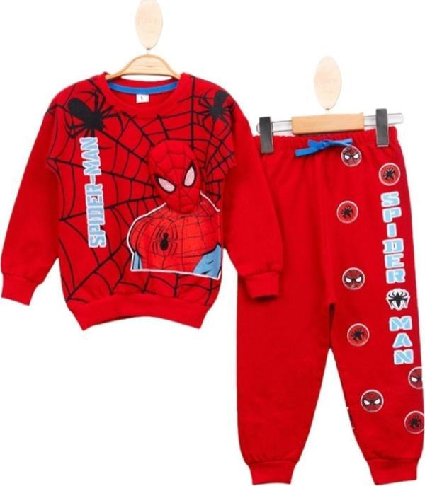 Extra Çarşı Erkek Çocuk Spiderman Baskılı 2/5 Yaş Eşofman Takımı - Image 1
