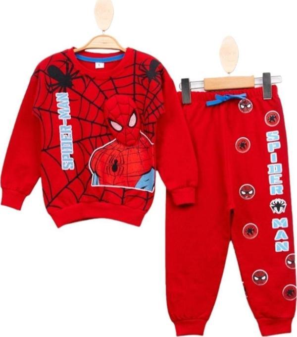 Extra Çarşı Erkek Çocuk Spiderman Baskılı 2/5 Yaş Eşofman Takımı - Image 1