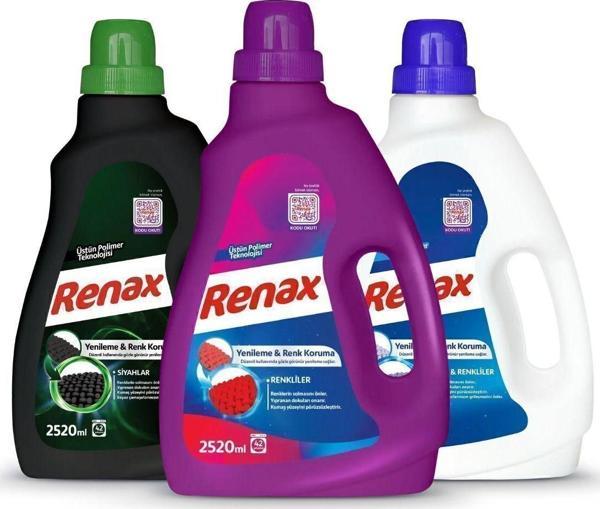 RENAX Sıvı Çamaşır Deterjanı 2520 Ml 3 Lü Paket - Image 1