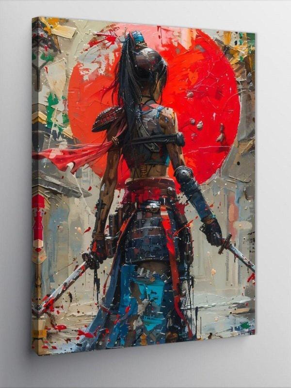 Tablomega Kanvas Tablo Samuray Kadın - Image 1
