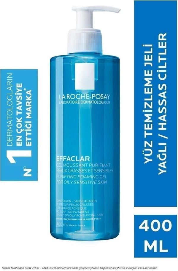 Bhr Market Effaclar Jel Temizleme Jeli Yağlı/Akneye Eğilim Gösteren Ciltler 400 Ml 3337872411991 - Image 1