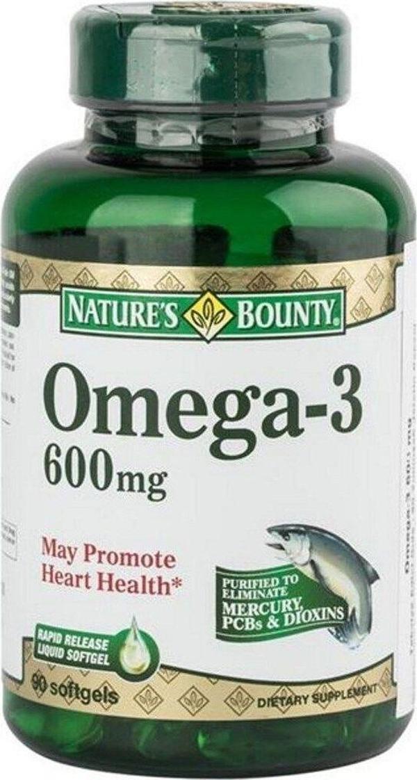 Nature'S Bounty Omega-3 600 Mg 90 Softgel - Image 1