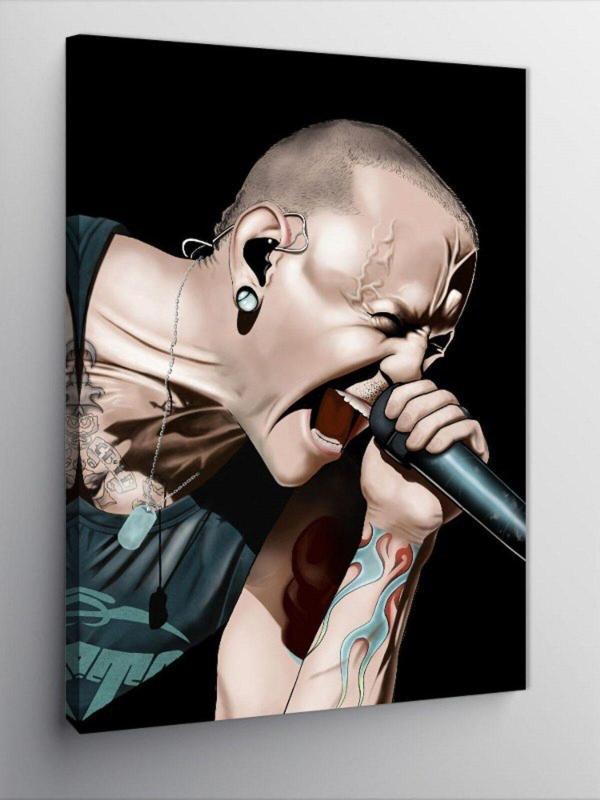 Tablomega Kanvas Tablo Chester Bennington - Image 1