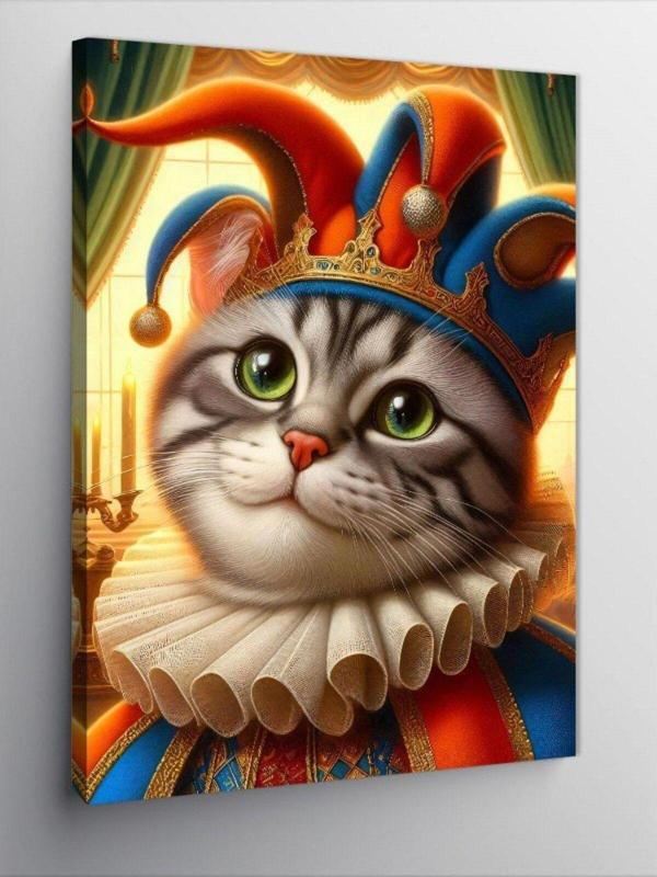 Tablomega Kanvas Tablo Joker Kedi - Image 1