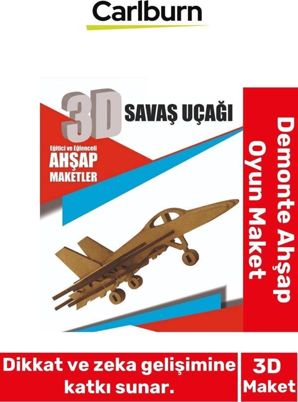 3 Boyut Eğitici Öğretici Zeka Geliştirici Boyanabilir Ebeveyn Çocuk Puzzle Demonte Ahşap Oyun Maket - Image 1