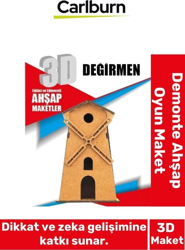 3 Boyut Eğitici Öğretici Zeka Geliştirici Boyanabilir Ebeveyn Çocuk Puzzle Demonte Ahşap Oyun Maket - Image 1