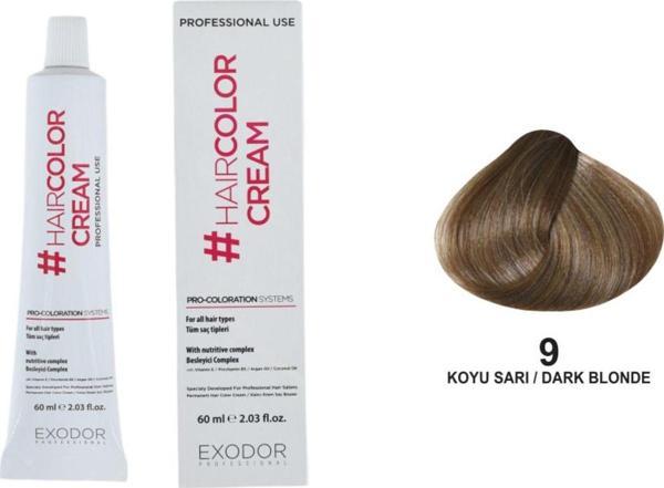 Exodor Hair Color Cream Dark Blonde 9 60 Ml x 6 6 Adet - Image 1