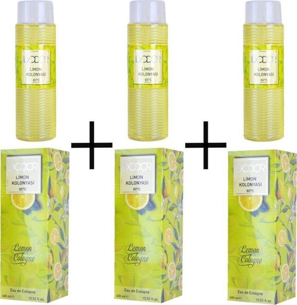 Exodor Klasik Limon Kolonyası 400 Ml 3 Lü - Image 1