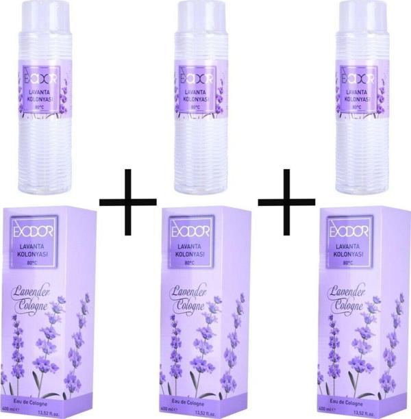 Exodor Lavanta Kolonya 400 Ml 3 Lü - Image 1