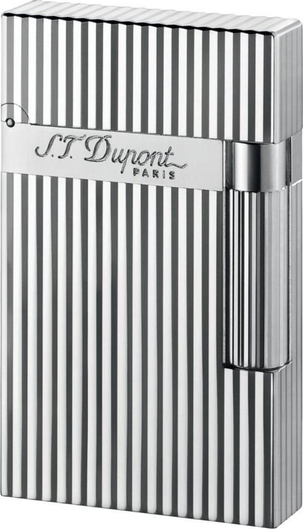 S.T. Dupont Briquet Lignes Verticales Argent Puro Çakmağı 16817 - Image 1