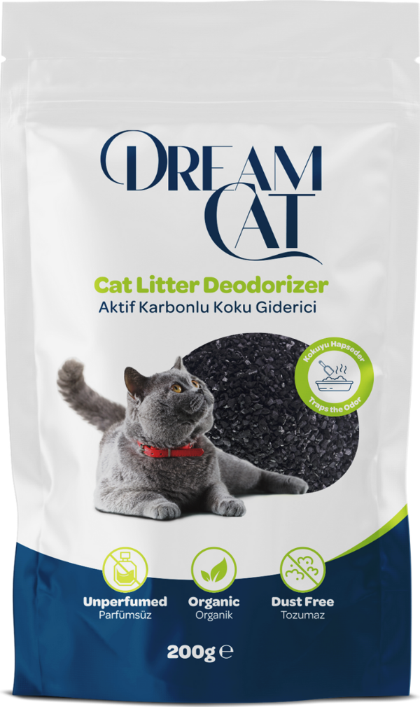 Dream Cat Aktif Karbonlu Kedi Kumu Koku Giderici 200 gr - Image 1