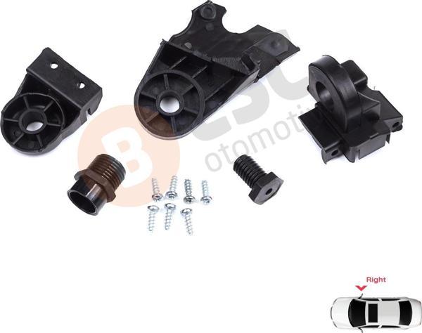 Mercedes C Class W205 C205 S205 A205 2013-2023 A2058200414 İçin Sağ Ön Far Ayak Tamir Seti - Image 1