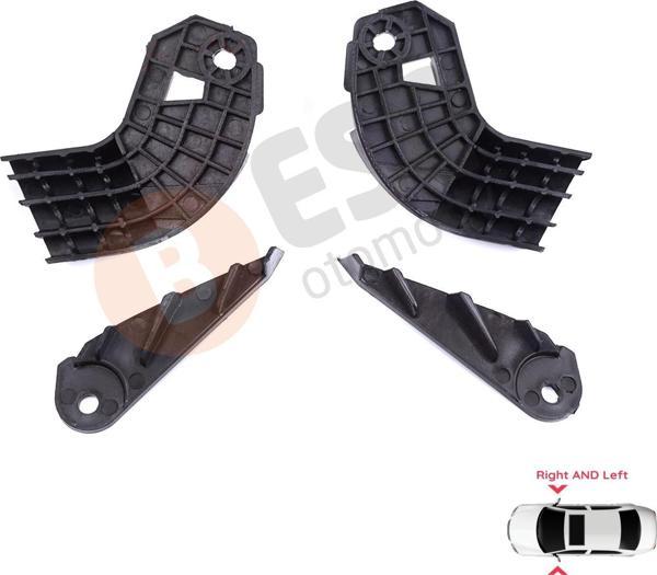 Ford Transit Custom MK1 V362 F3 FY FZ 2018-2024 Makyajlı Kasa İçin Sağ Sol Ön Far Ayak Tamir Seti - Image 1