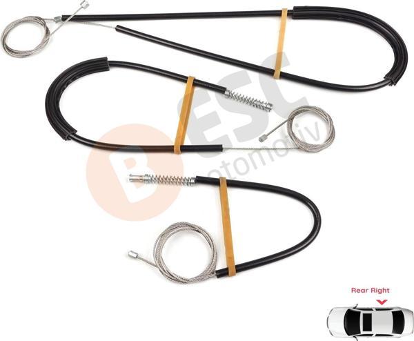 Land Rover Range Rover Sport MK2 L494 2013-2022 LR078870 İçin Arka Sağ Kapı Cam Kriko Tamir Seti - Image 1