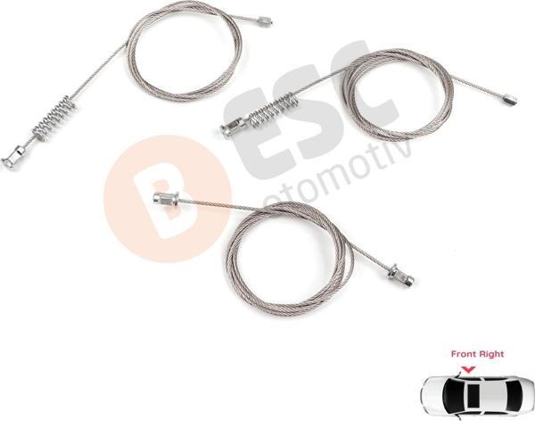 VW Golf MK8 CD1 DA1 CG5 DB5 2019-2024 5-Door 5H0837402E İçin Ön Sağ Kapı Cam Kriko Tamir Seti - Image 1