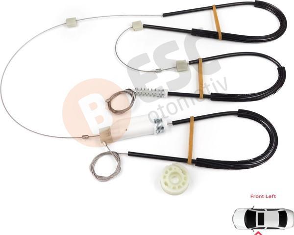 VW CC Passat CC 357 358 2008-2017 4-Kapı 3C8837461 İçin Ön Sol Kapı Cam Kriko Tamir Seti - Image 1