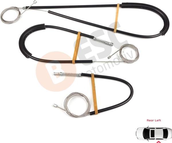 Land Rover Range Rover Sport MK2 L494 2013-2022 LR078871 İçin Arka Sol Kapı Cam Kriko Tamir Seti	 - Image 1