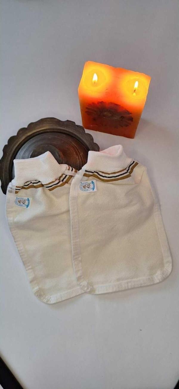 Eker Konfor Hızlıgiy Kese Seti-2 Adet Kese-Lastikli Kese-Banyo Ve Duş Kesesi-Doğal Özel Dokuma - Image 1