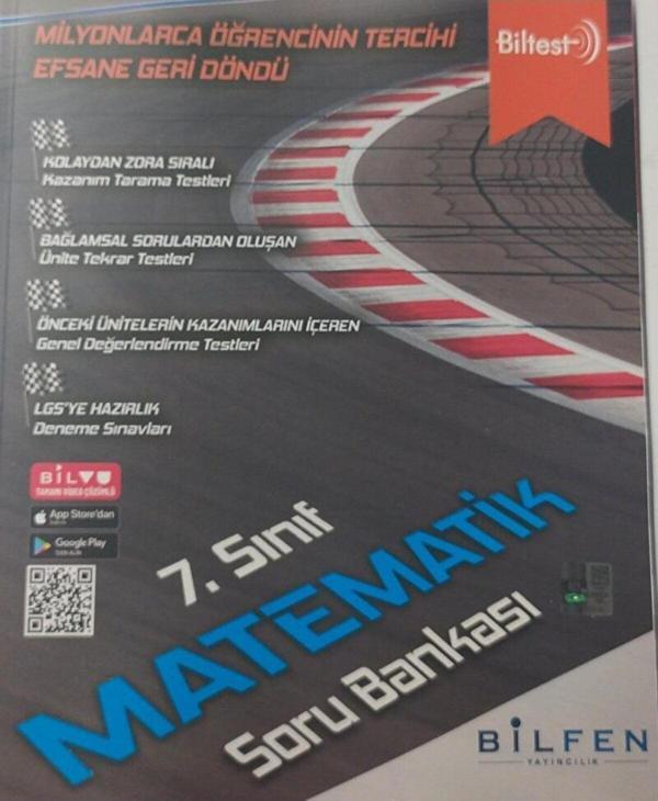 7. Sınıf Biltest Matematik Soru Bankası - Bilfen Yayınları - Image 1