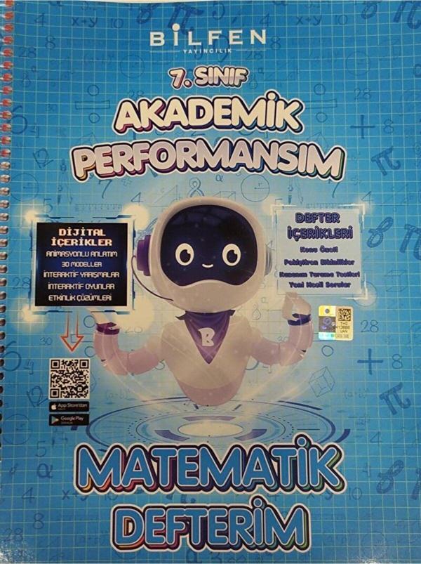 7. Sınıf Matematik Akademik Performansım Defterim - Bilfen Yayınları - Image 1