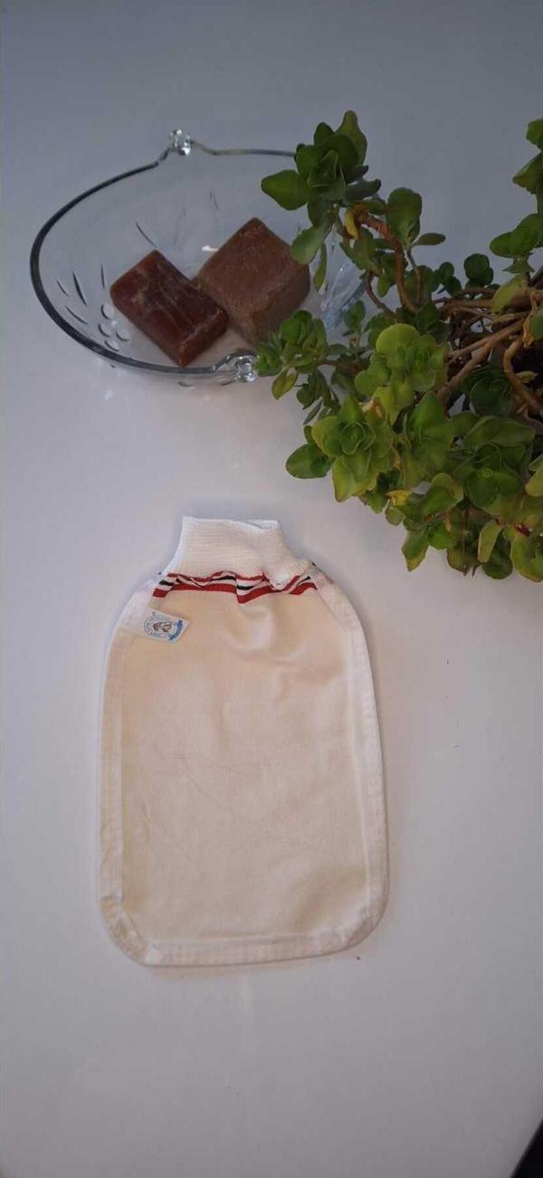 Eker Nazik Dokunuş Hızlıgiy Kese-Banyo Ve Duş Kesesi-Lastikli Kese-Doğal Özel Dokuma-Standart Kese - Image 1