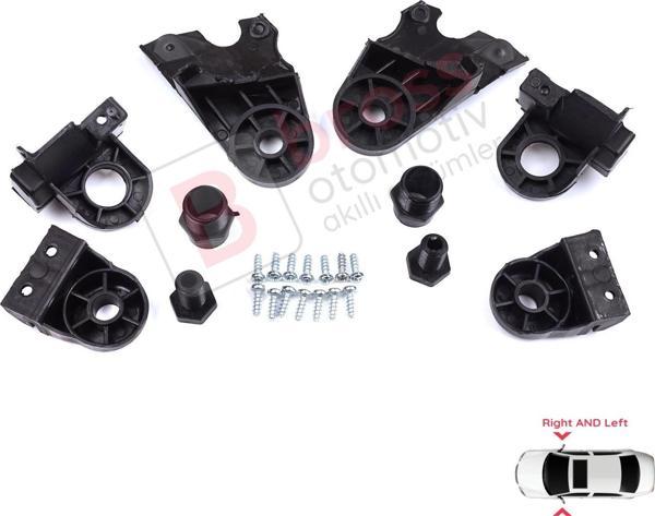 Mercedes C Class W205 C205 S205 A205 2013-2023 A2058200514 İçin Sağ Sol Ön Far Ayak Tamir Seti - Image 1