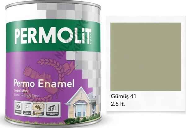 Permolit Enamel Sentetik Yağlı Boya GÜMÜŞ 2.5 Lt. - Image 1