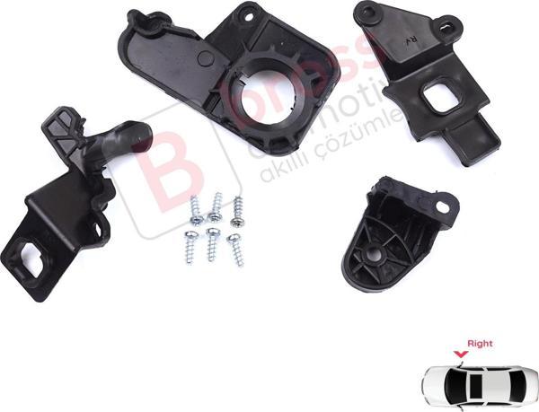 Citroen C5 MK2 MK3 RD TD RW X7 2008-2017 6212F1 İçin Sağ Ön Far Ayak Tamir Seti - Image 1