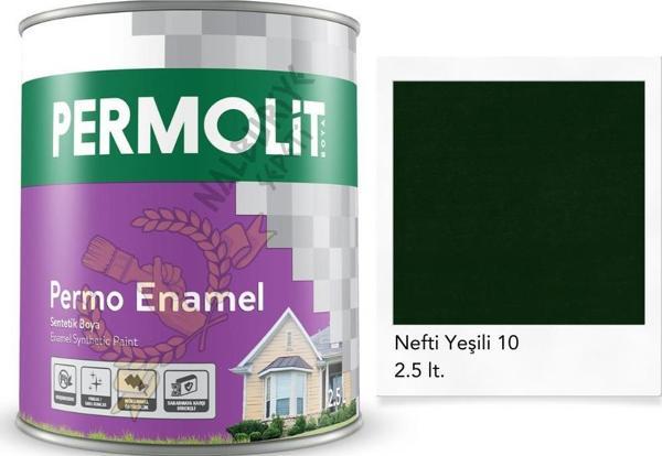 Permolit Enamel Sentetik Yağlı Boya NEFTİ YEŞİL 2.5 Lt. - Image 1