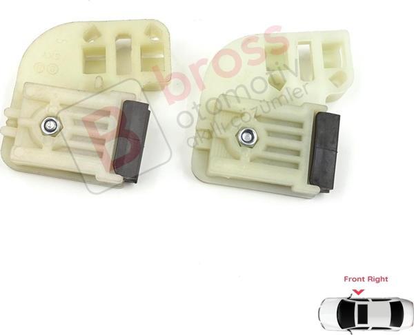 VW Transporter T5 T6 Caravelle Multivan 2003-2024 7H0837754 İçin Ön Sağ Cam Kriko Klips Ayak Seti - Image 1