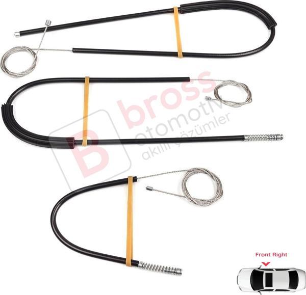 Land Rover Range Rover Sport MK2 L494 2013-2022 LR077817 İçin Ön Sağ Kapı Cam Kriko Tamir Seti - Image 1