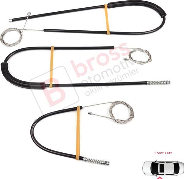 Land Rover Range Rover Sport MK2 L494 2013-2022 LR077816 İçin Ön Sol Kapı Cam Kriko Tamir Seti - Image 1