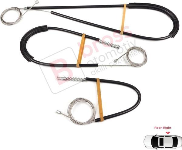 Land Rover Range Rover Sport MK2 L494 2013-2022 LR078870 İçin Arka Sağ Kapı Cam Kriko Tamir Seti - Image 1