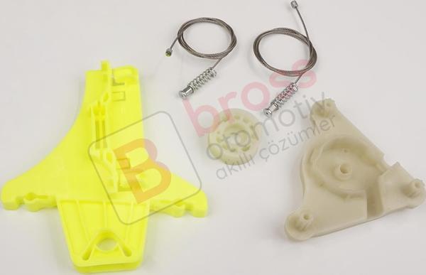 VW Passat B6 3C2 3C5 B7 362 365 2010-2015 4/5 Kapı 3C4839755 İçin Arka Sol Kapı Cam Kriko Seti	 - Image 1