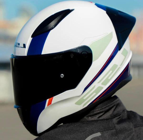 Ls2 Rapid 2 Driveway Race Full Face Motosiklet Kaskı Yarış Spoiler +  Siyah Vizörlü - Image 1