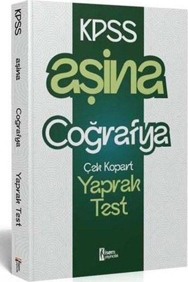 KPSS Aşina Coğrafya Çek Kopart Yaprak Test - İsem Yayıncılık - Image 1